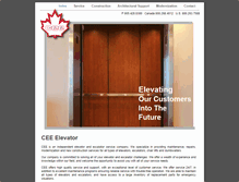 Tablet Screenshot of cee-elevator.com
